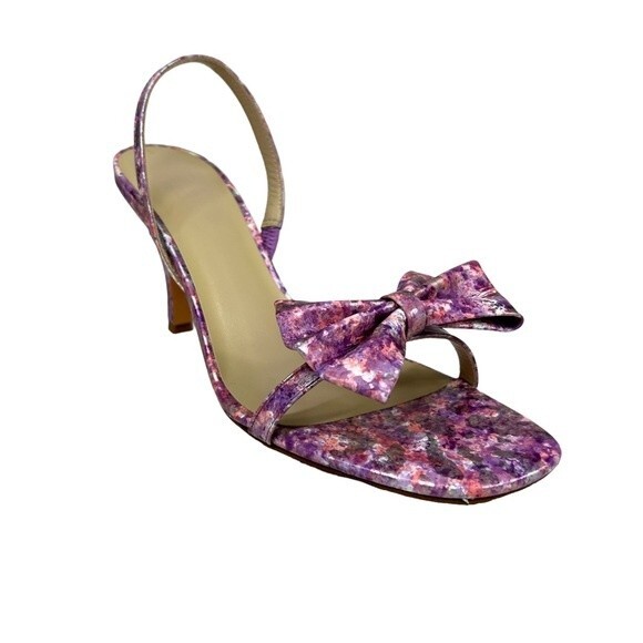 NWT Maryam Nassir Zadeh Flora Violet Marble Slingback Heels Sandals 36 - Picture 5 of 12
